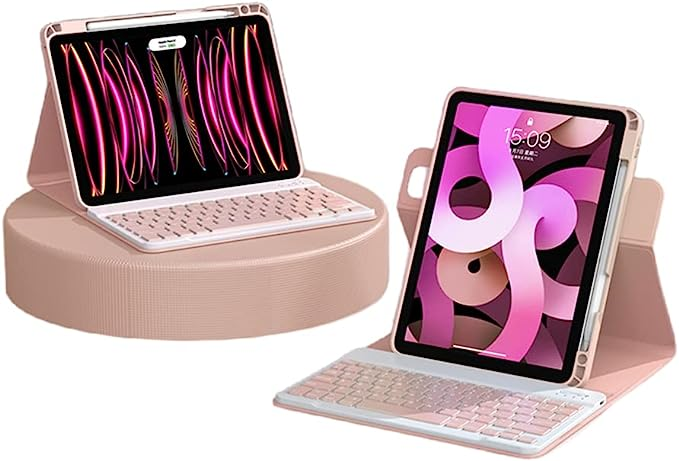 iPad キーボード付き ケース ピンク