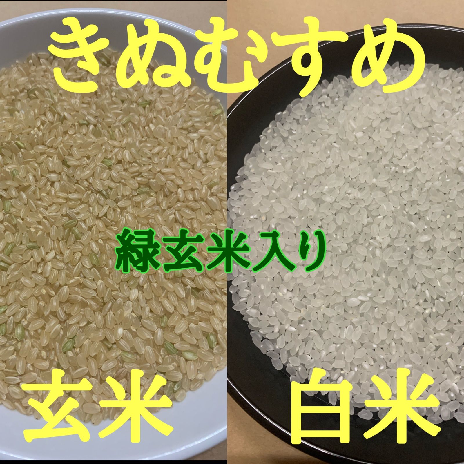 令和4年産　希少な緑玄米（うるち米）5キロ　数量限定