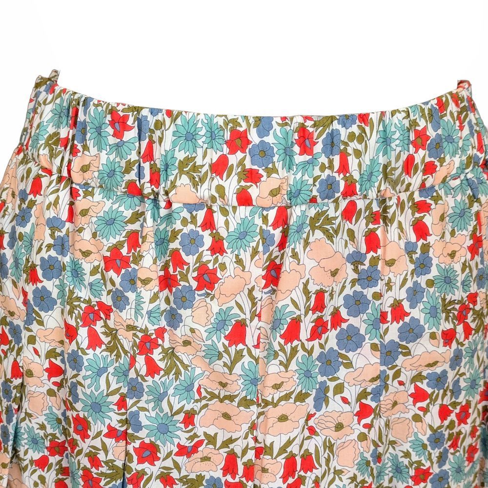 Vent d ouest ヴァンドゥエスト LIBERTY リバティ ギャザースカート VE37421 カラー 11 ポピー＆デイジー サイズ 38