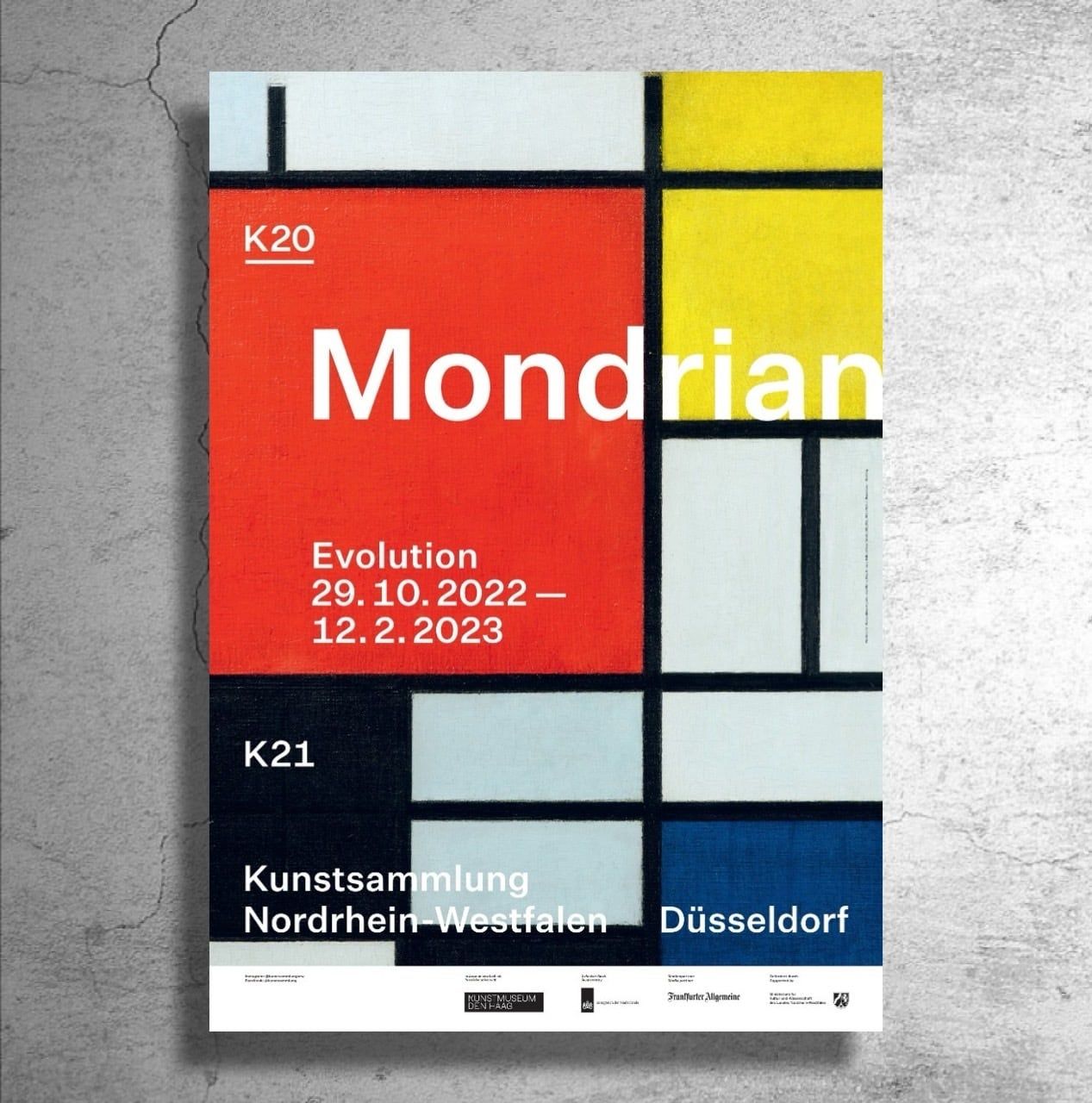 Piet Mondrian ピートモンドリアン 国内未入荷 レアポスター モンドリアン：Composition in Red, Blue, and Yellow フレーム