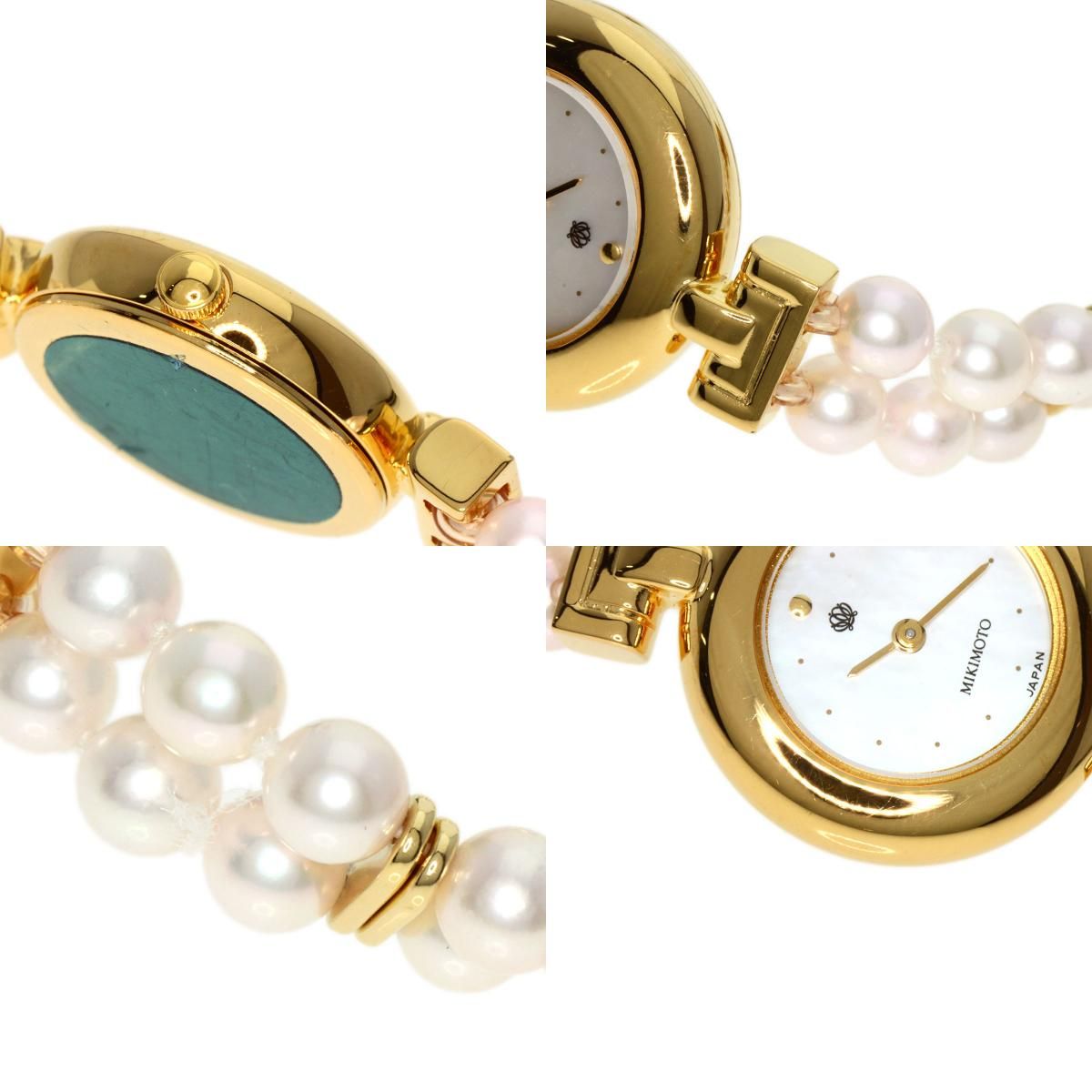 超美品】ミキモト JAL限定 パールウォッチ シェル 腕時計 ドレス