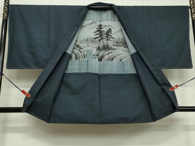 平和屋着物○男性 本場大島紬 アンサンブル 100亀甲 総詰め 正絹 逸品