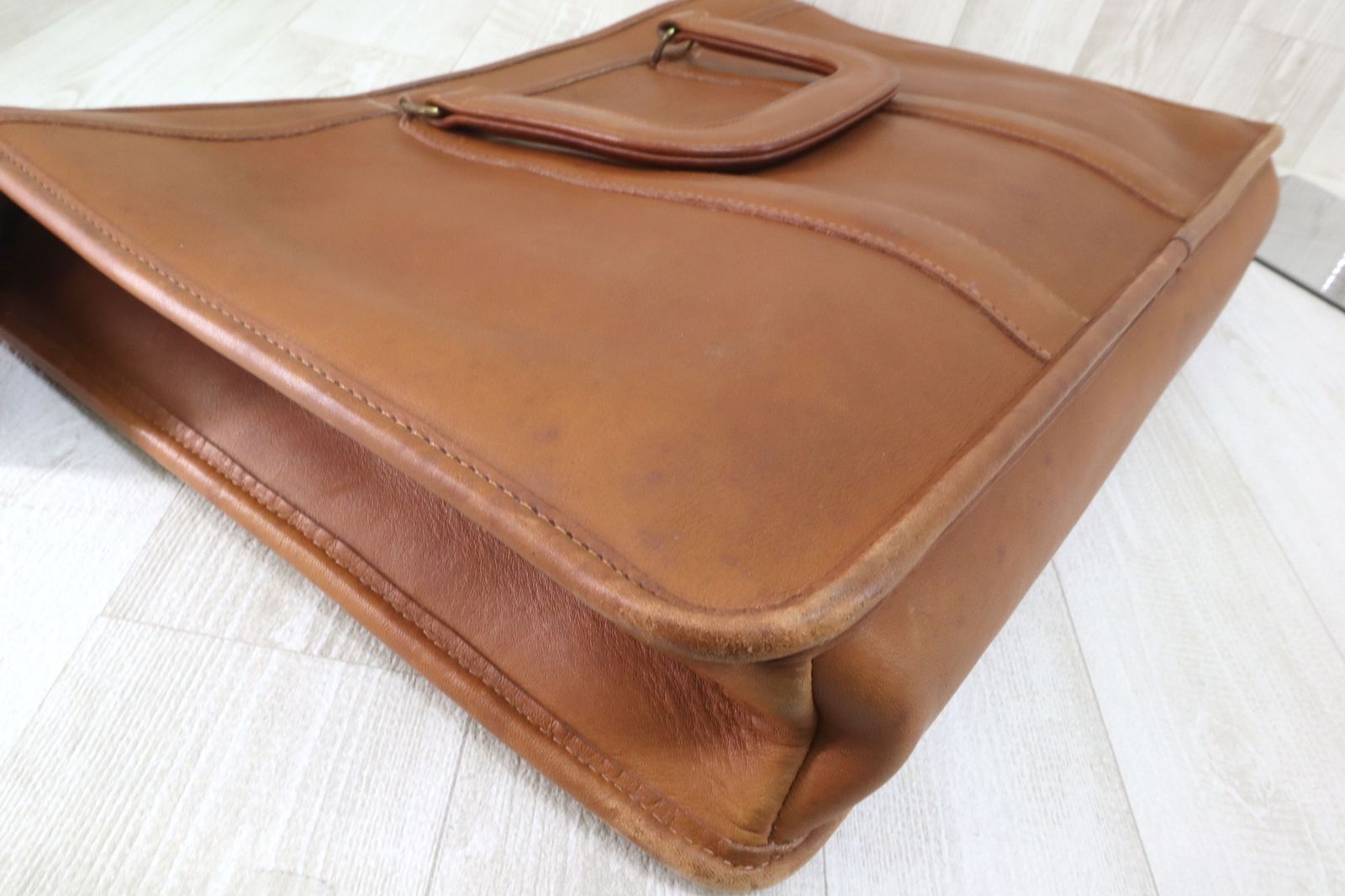 オールドコーチ ブラウンレザー ビジネスバッグ ブリーフケース