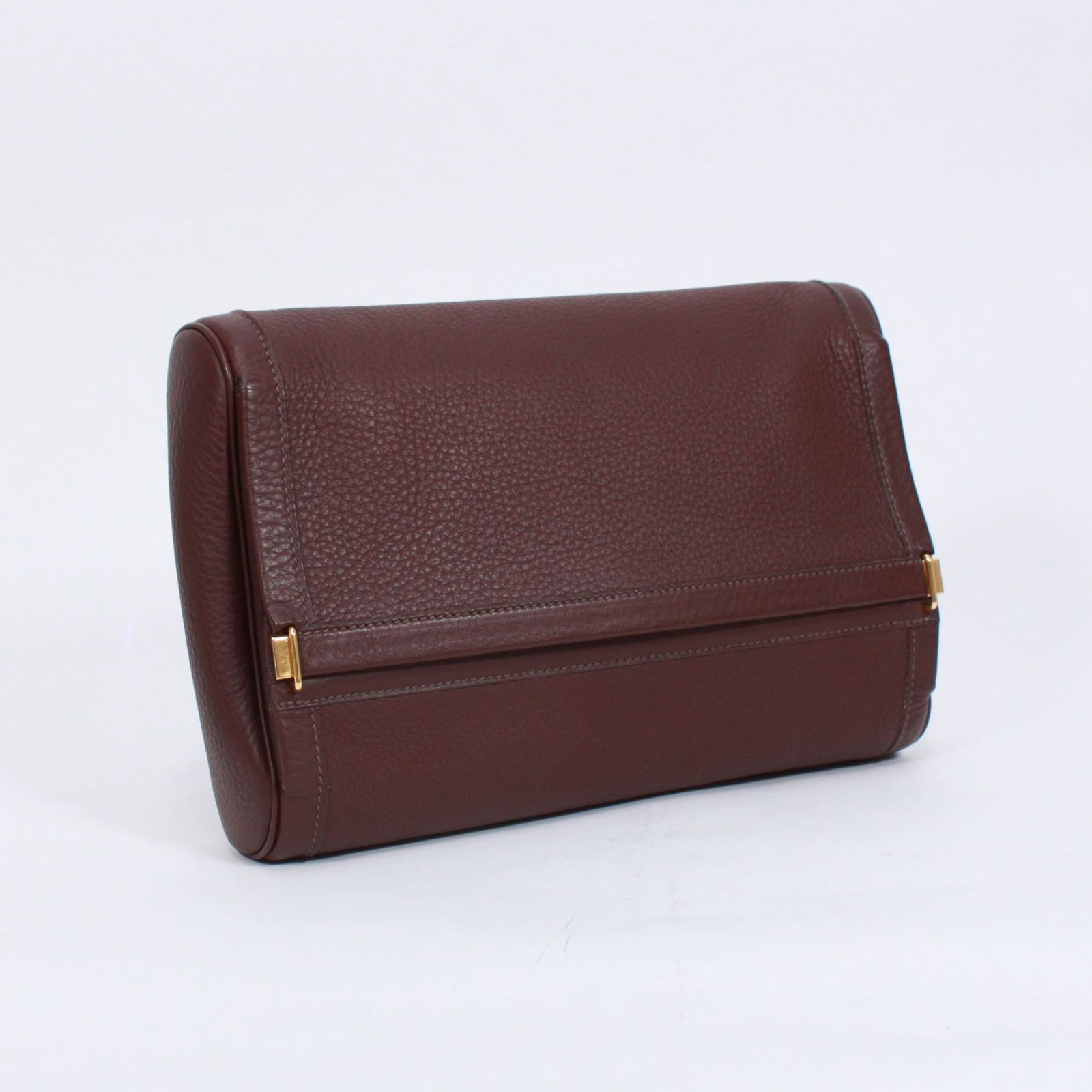 HERMES エクイ ハバナ トリヨンレザー ブラウン クラッチバッグ