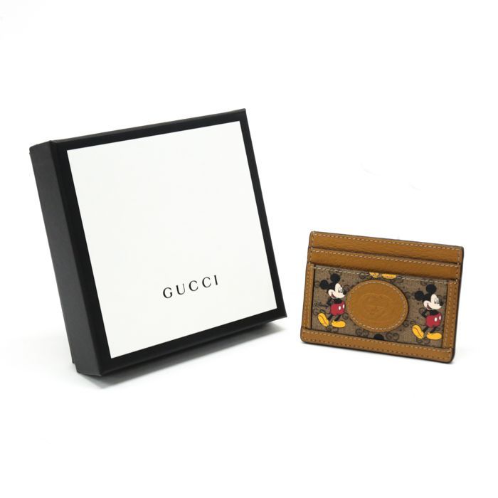 希少　未使用✨GUCCI カードケース GGスプリーム ディズニー レザー グッチ GUCCI カードケース GGスプリーム (レザー / PVC