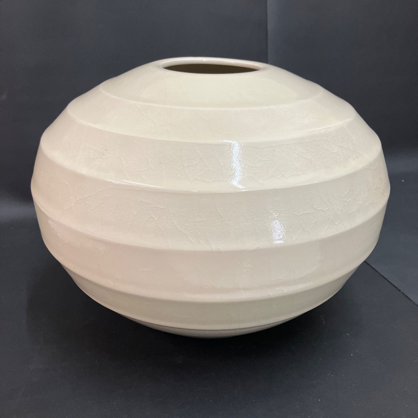 陶芸家 竹中浩 白磁 壺 壷 白磁 壺 花入 白磁花入 花器 花瓶