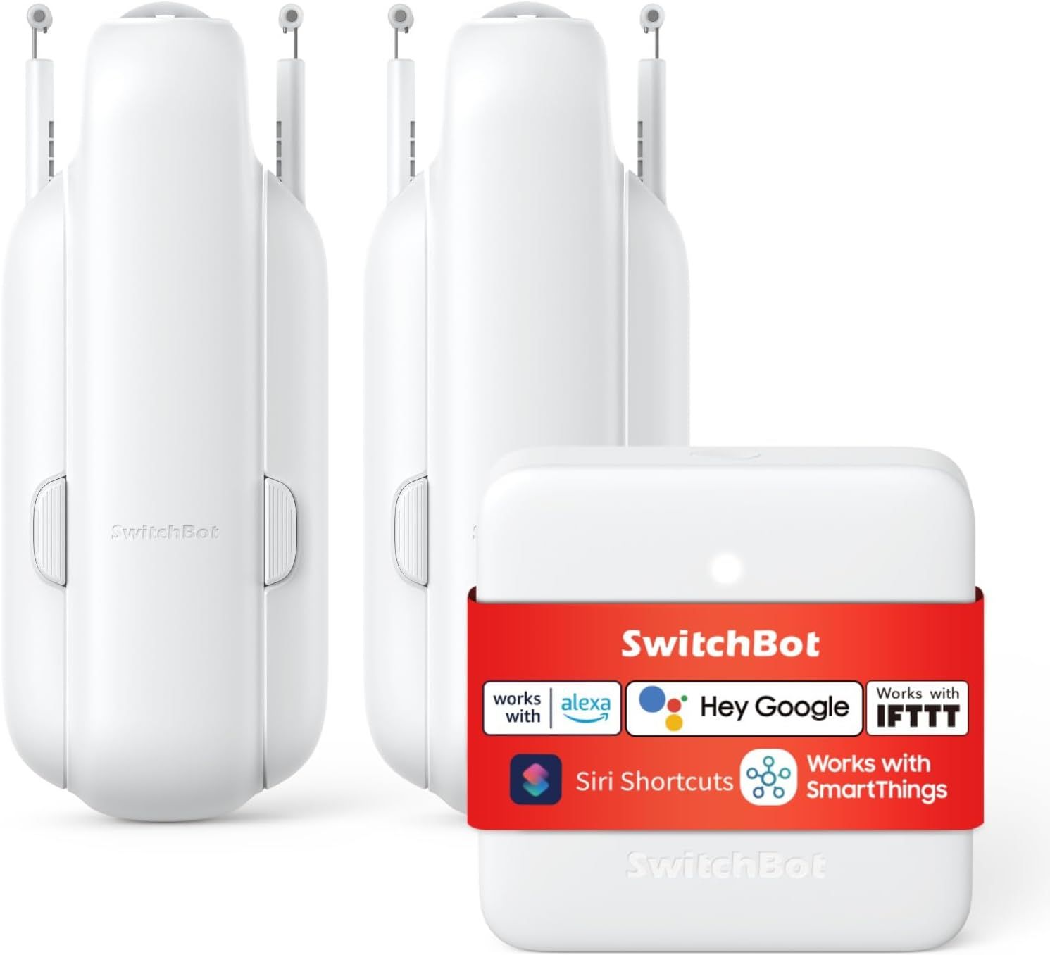 SwitchBot スマートリモコン ハブミニ カーテン 第3世代 - Alexa スイッチボット 赤外線家電を管理 Google Home IFTTT イフト Siriに対応 スマートホーム 遠隔操作 取付簡単 ソーラーパネルで充電可能