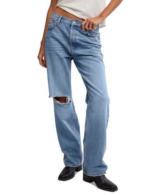 【送料無料】 フリーピープル レディース デニムパンツ ボトムス Women's Holly Bootcut Jeans Cambridge