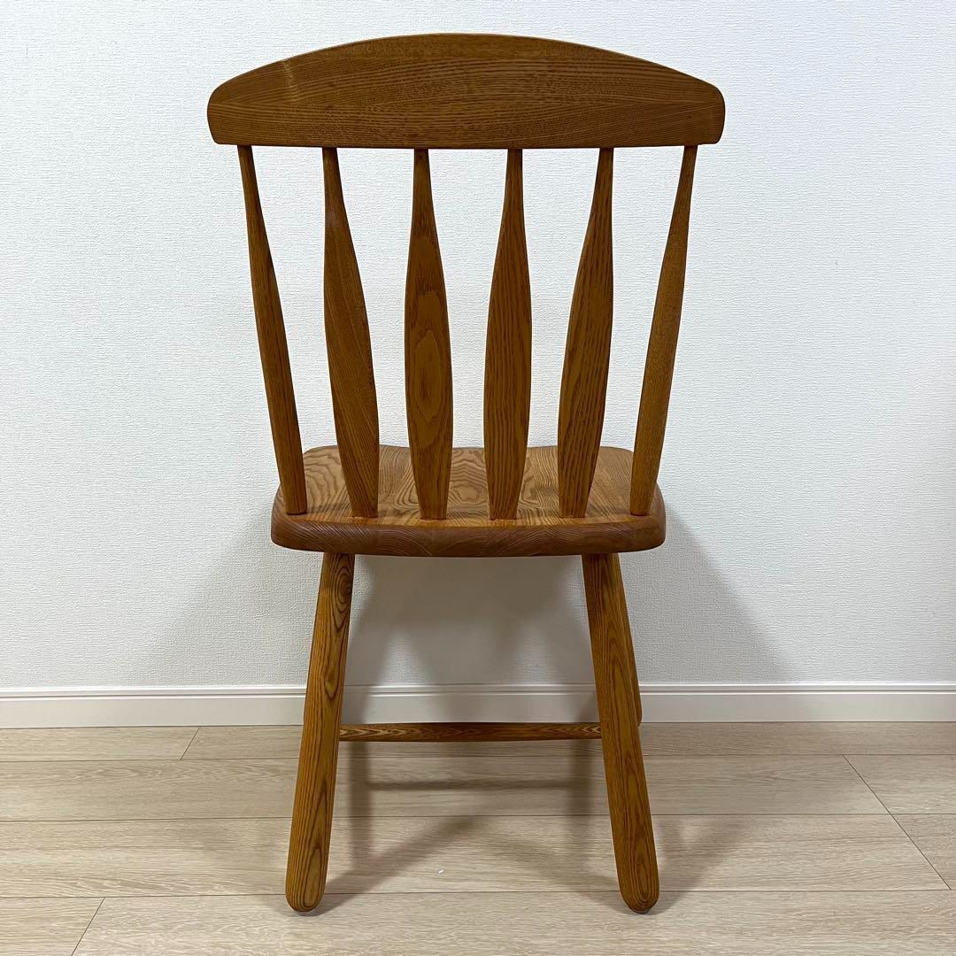 す22【美品】北欧 ナチュラルインテリア オーク調 ウィンザーチェア