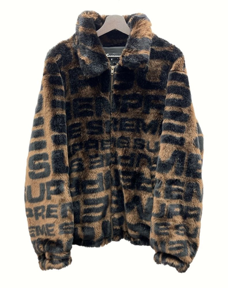 シュプリーム SUPREME 18SS Faux Fur Bomber Jacket フェイク ファー ボンバー ジャケット コート アウター 茶色  ジャケット ロゴ ブラウン Lサイズ 104MT-623 - メルカリ