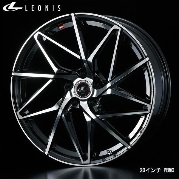 WEDS レオニスIT 17x6.5J+52 5H/114 PBMC/パールブラック/ミラーカット (4本) 