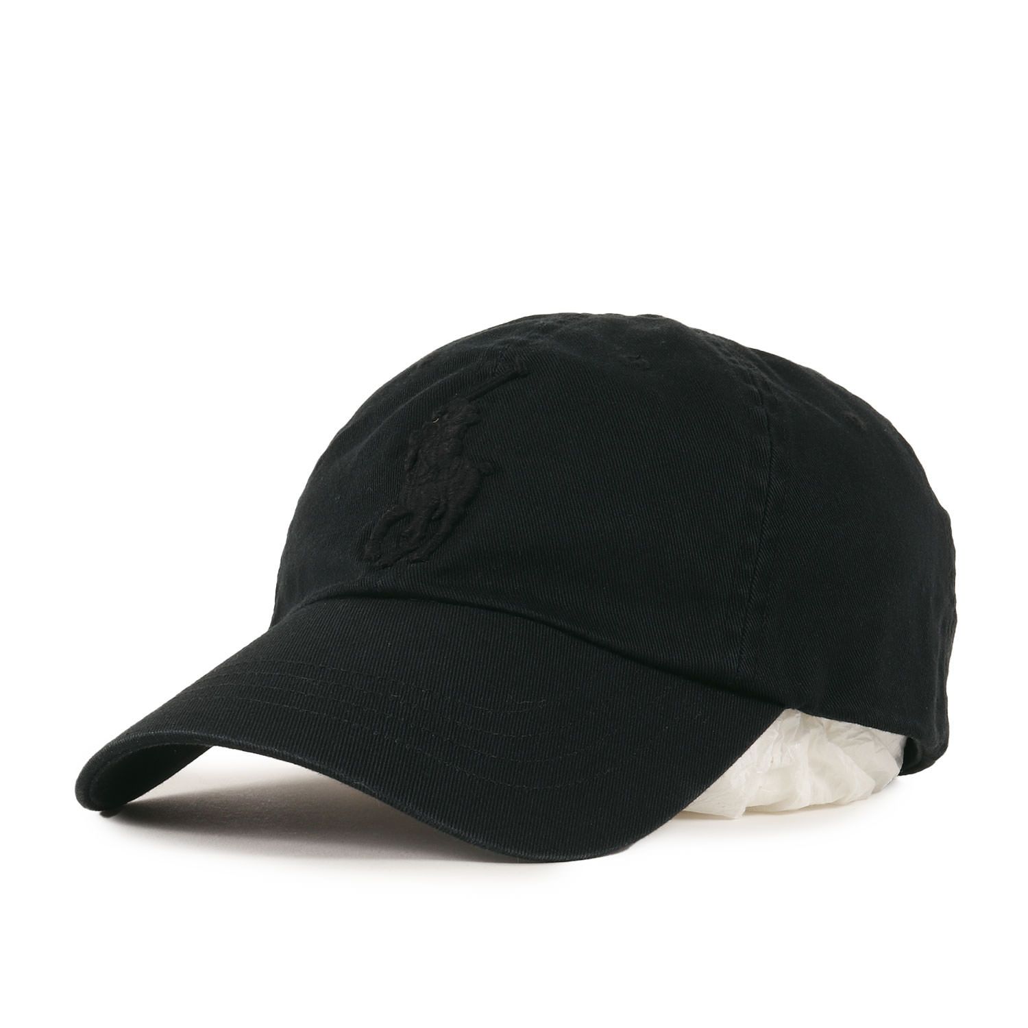 美品 POLO Ralph Lauren ポロ ラルフローレン キャップ / 19SS ビッグポニー ツイル 6パネルキャップ / ブラック 黒 ONE SIZE / ブランド 帽子【メンズ】