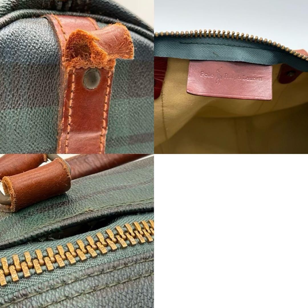 良品】RalphLauren タータンチェック ボストンバッグ ヴィンテージ