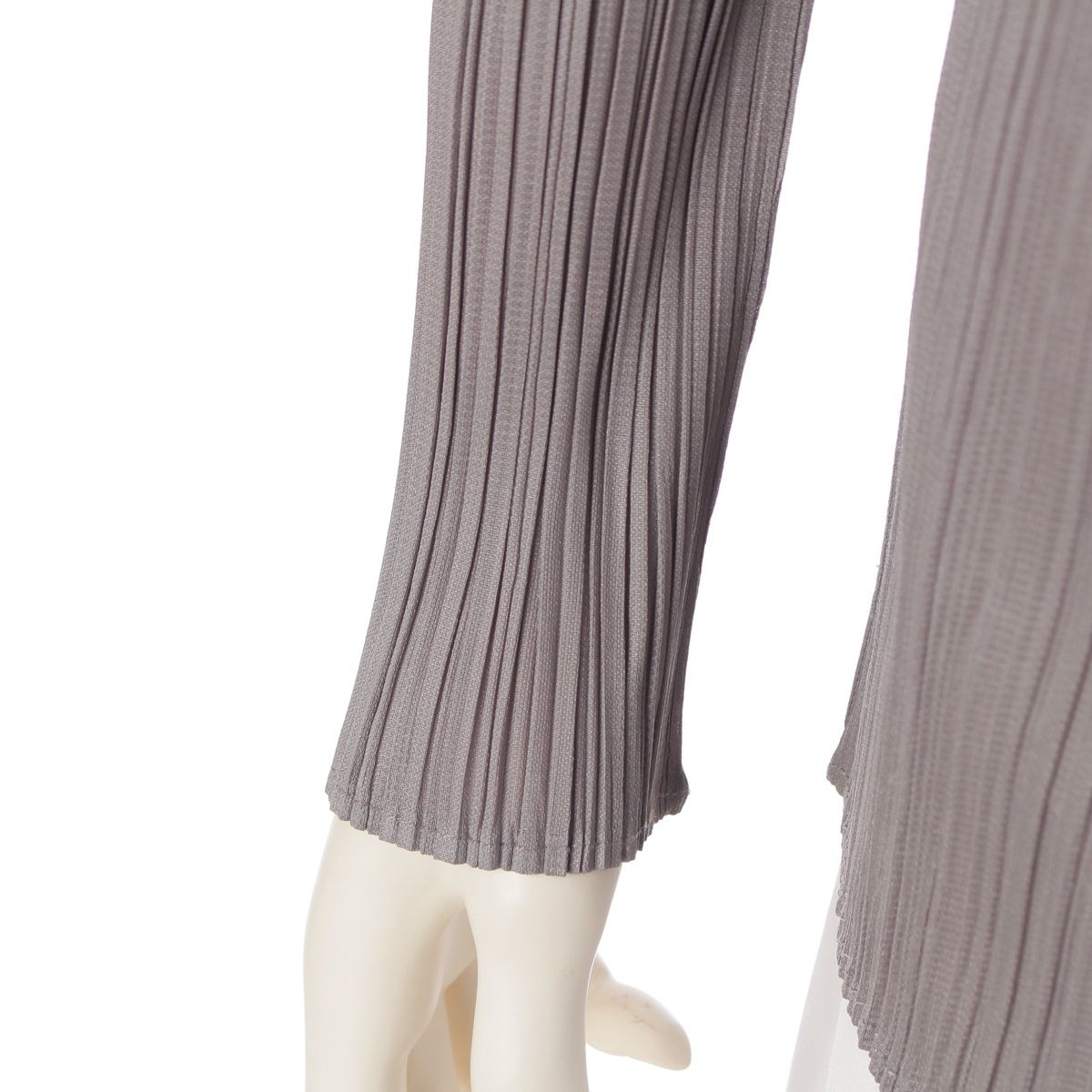 プリーツプリーズ　長袖ボトルネックシャツ　カットソー　トップス PLEATS PLEASE ISSEY MIYAKE(プリーツプリーズイッセイミヤケ