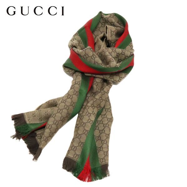 グッチ GUCCI マフラー scarf ラッピング可能 【即日発送】 シルク混