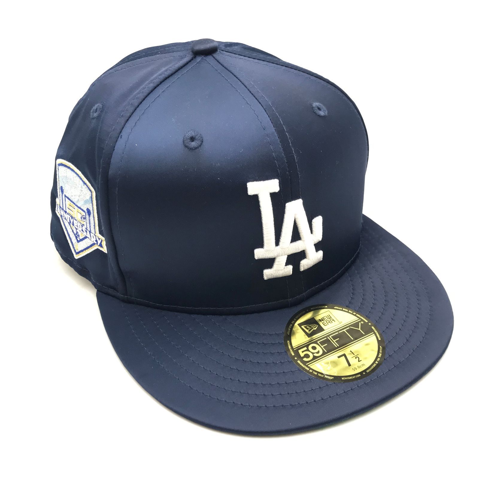 NEWERA ニューエラ キャップ 帽子 59FIFTY LA ロサンゼルス・ドジャース 刺しゅう ネイビー サイズ 7 1/2 59.6㎝ 未使用  MB/E3