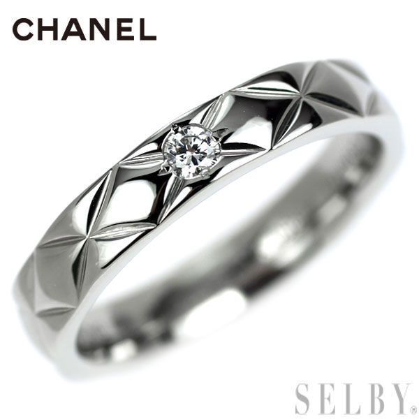 シャネル マトラッセ リング スモール #49 Pt950【22269】 CHANEL - シャネル マトラッセ リング スモール #49 Pt950 新品