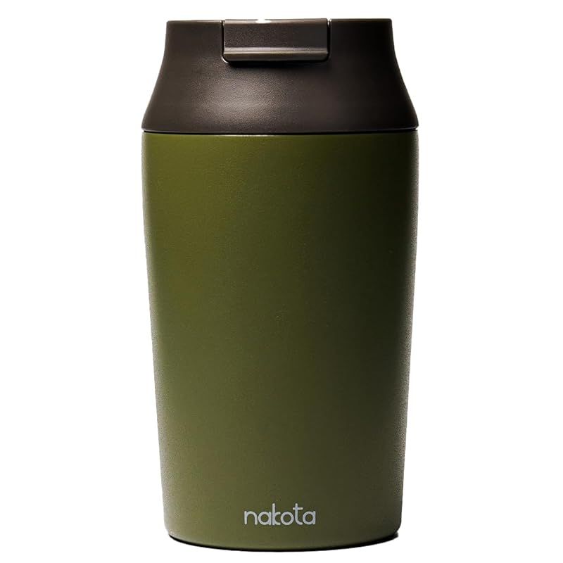 ナコタ UnityCanBottle ユニティキャンボトル タンブラー 真空断熱 二重構造 蓋付き 缶クーラー ステンレス 保温保冷 こぼれない 持ち運び カーキ