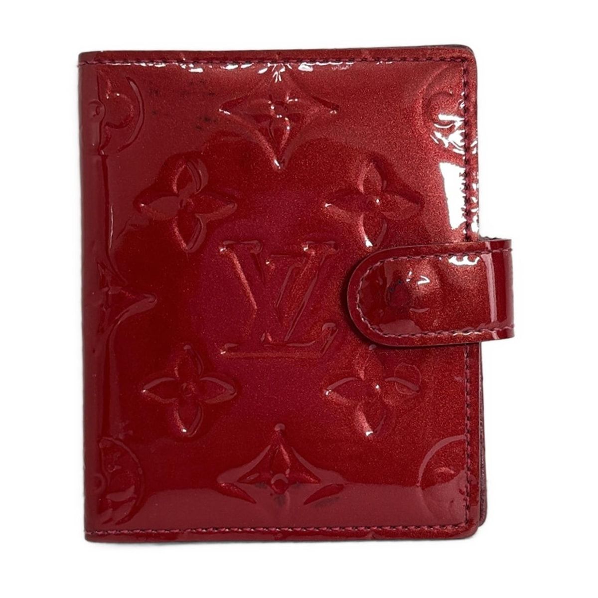 LOUIS VUITTON ルイヴィトン 手帳 モノグラムヴェルニ アジェンダミニ R21024 ポムダムール レザー
