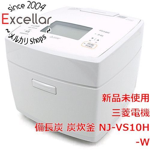 bn 7 開封のみ 三菱電機 IHジャー炊飯器 備長炭 炭炊釜 5.5合炊き NJ-VS10H-W 白亜麻