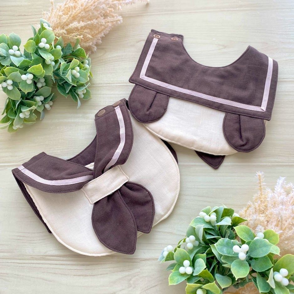 ハンドメイドスタイ くまみみセーラースタイ ハンドメイド