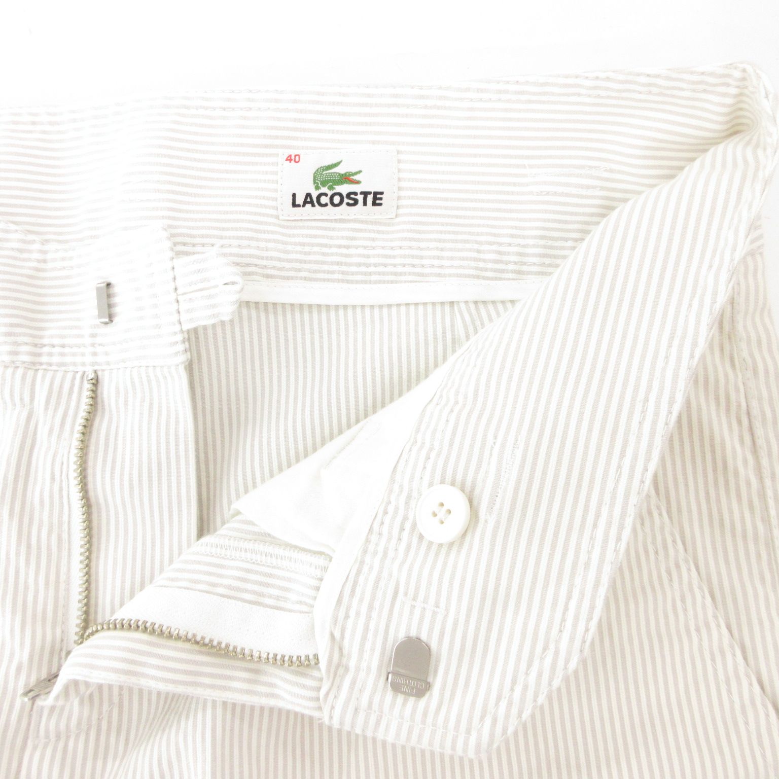 ラコステ LACOSTE タグ付き シアサッカー ショートパンツ ハーフ
