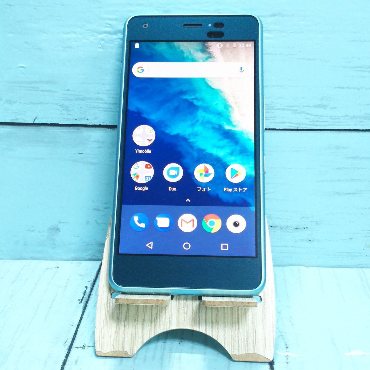 Y!mobile KYOCERA Android One S4 ライトブルー S4-KC 本体 白ロム SIMロック解除済み SIMフリー ...