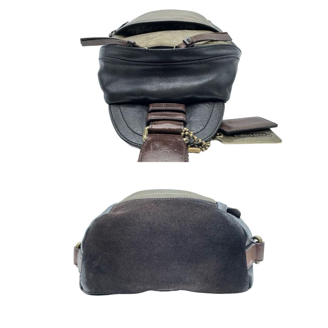 COACH コーチ レザー ブラウン ボディバッグ ワンショルダー メンズ COACH コーチ レザー ブラウン ボディバッグ ワンショルダー