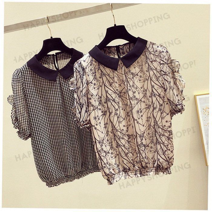 ブラウス レディース 春夏 半袖 オシャレブラウス シャツ 花柄ブラウス シフォン 半袖トップス おしゃれ 上品 大人 通勤OL ゆったりシャツ ブラウス レディース 40代 春夏 オシャレブラウス シャツ 花柄