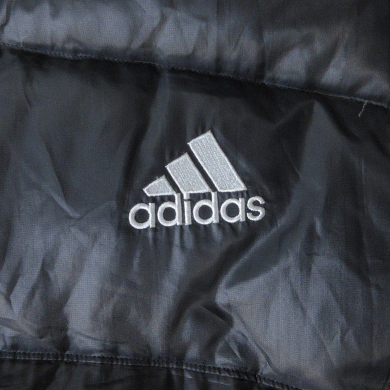 adidas - 【adidas】アディダス (L) 総柄 刺繍 ダウンコート アディダス adidas ダウンコート ベンチコート ジップアップ
