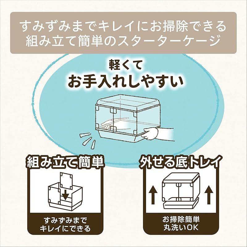 ガラス製クリアケージ スターターセット
