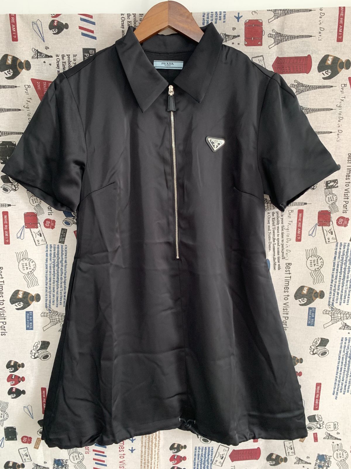 希少】レディース Prada プラダ シャツワンピース ミニドレス 極
