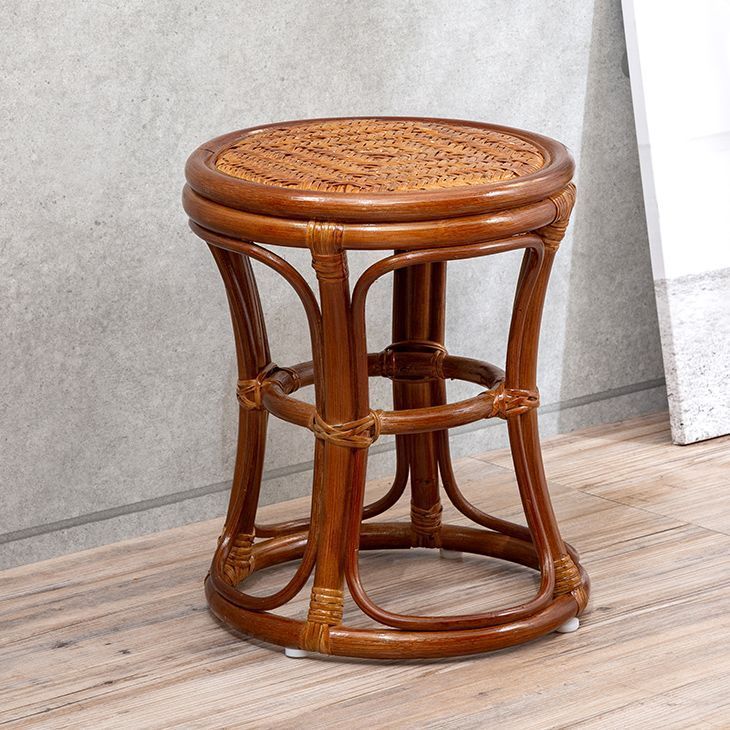 回転　ヴィンテージ 螺旋状ラタンスツール 籐 ラウンド 丸椅子 レトロ ヴィンテージ 螺旋状ラタンスツール 籐 ラウンド 丸椅子 レトロ Amazon