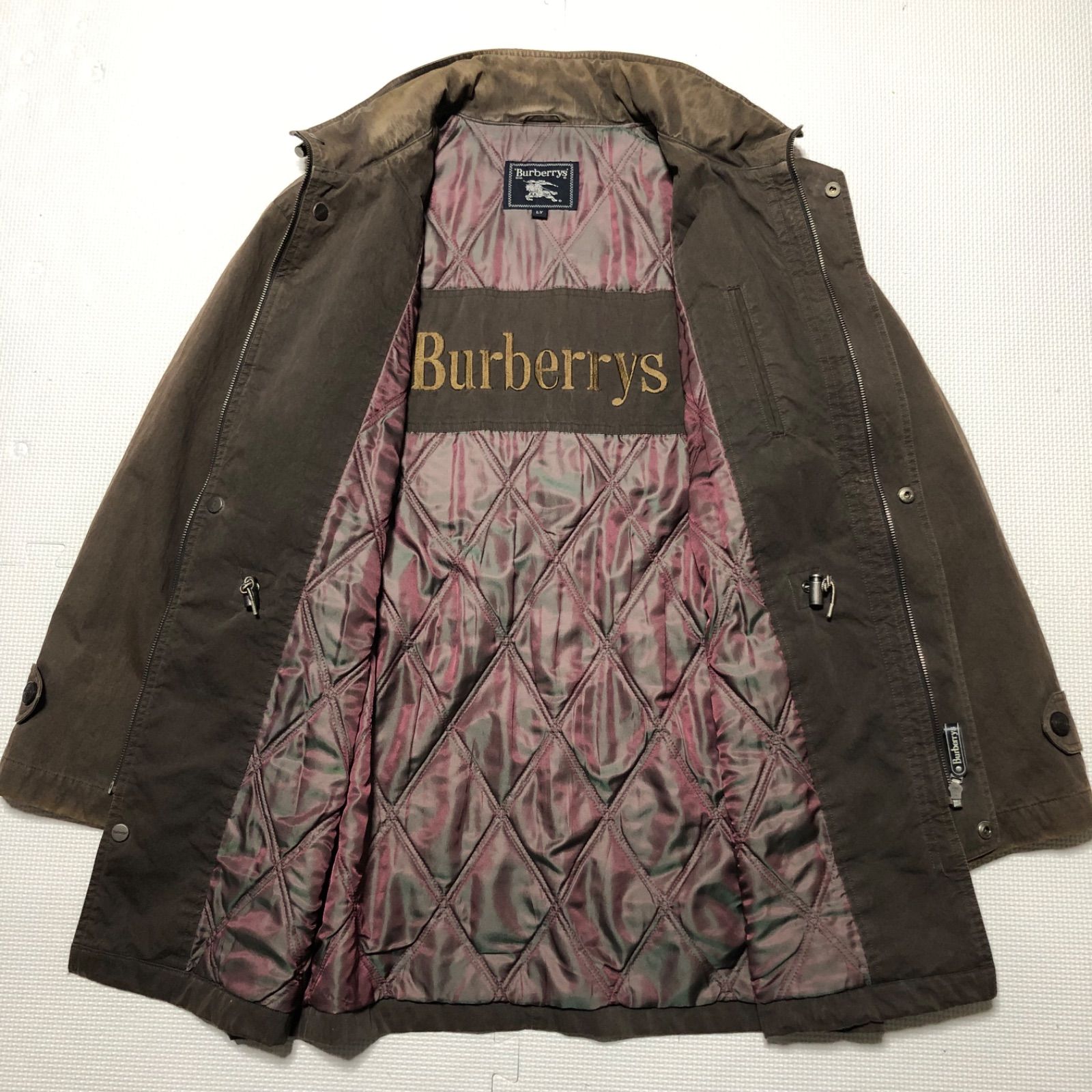 Burberrys バーバリー スタンドカラー ジップアップブルゾン 中綿 