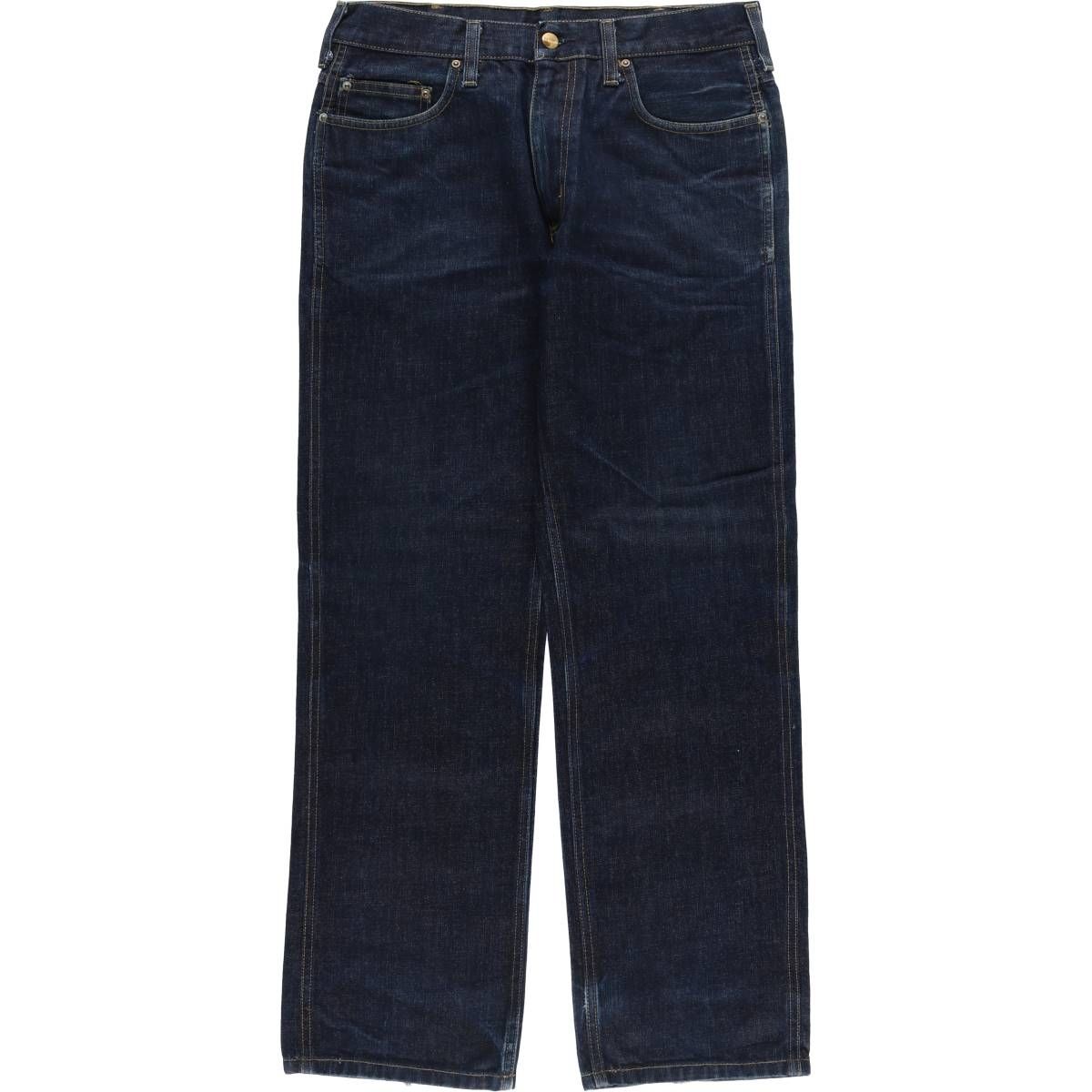 古着 濃紺 カーハート Carhartt WESTERN PANT ストレートデニムパンツ メンズw32相当|eaa539928
