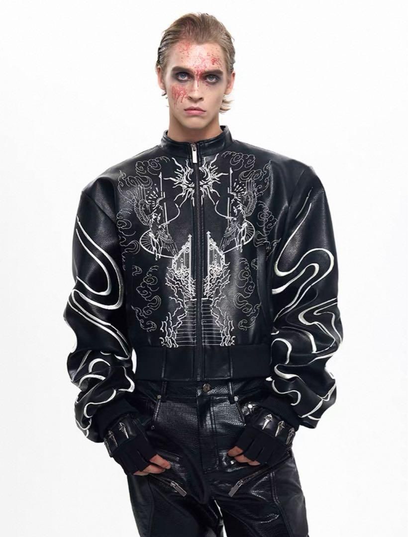 【大幅値下げ】　CLAUDE MONTANA レザージャケット　希少デザイン 予約2025年秋冬入荷予定) Y'2 LEATHER ワイツーレザー カー