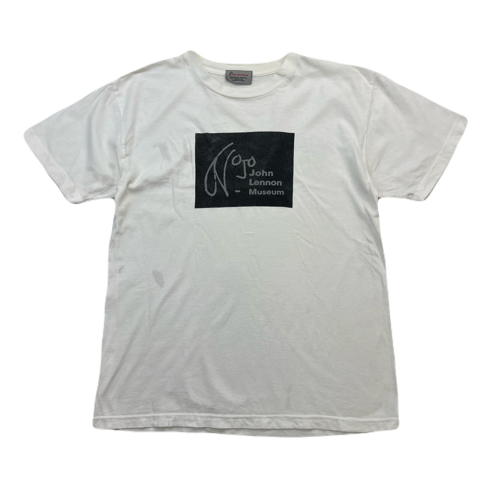 【希少】ジョン・レノン ミュージアム公式品 メッセージTシャツ 　Mサイズ ジョンレノンミュージアム記念Tシャツ - メルカリ