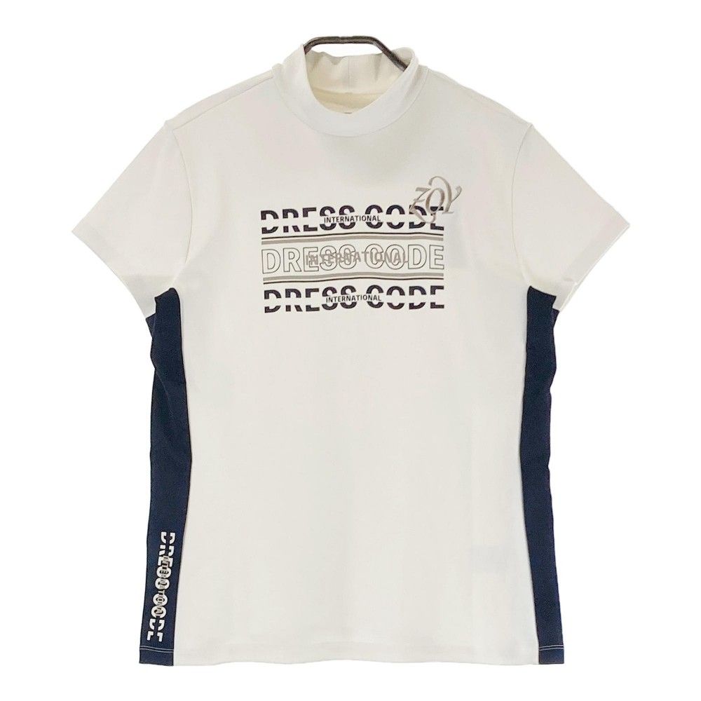 サイズ：40 ZOY ゾーイ 071622000 半袖ハイネックTシャツ  ホワイト系 [240101416527] ゴルフウェア レディース ストスト サイズ：40 ZOY ゾーイ 071622000 半袖ハイネックTシャツ