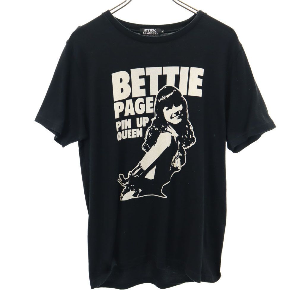 ヒステリックグラマー プリント 半袖 Tシャツ M ブラック HYSTERIC GLAMOUR メンズ 古着 【240330】 メール便可