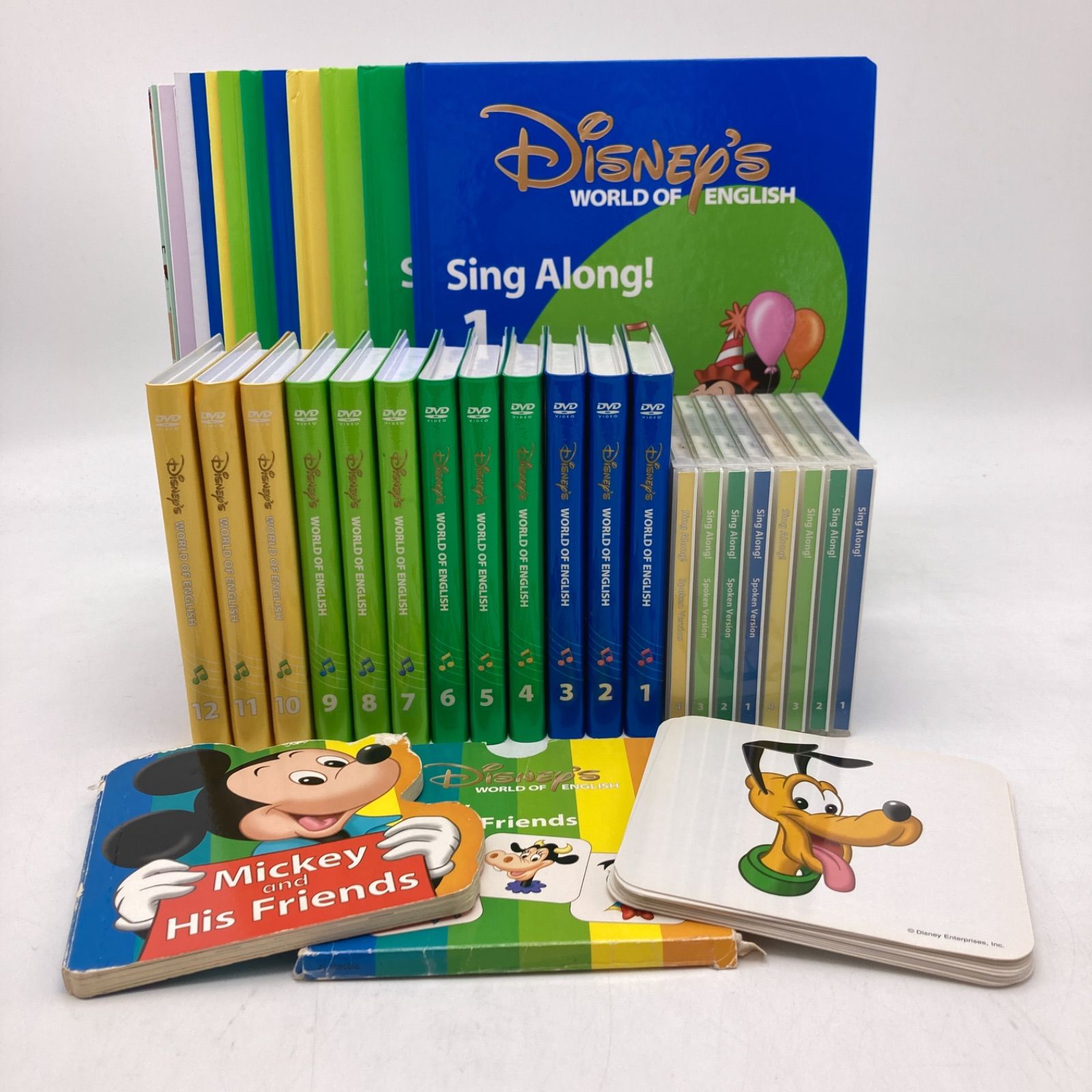 Disney 英語 シングアロング DVD1〜4＆絵本４冊-