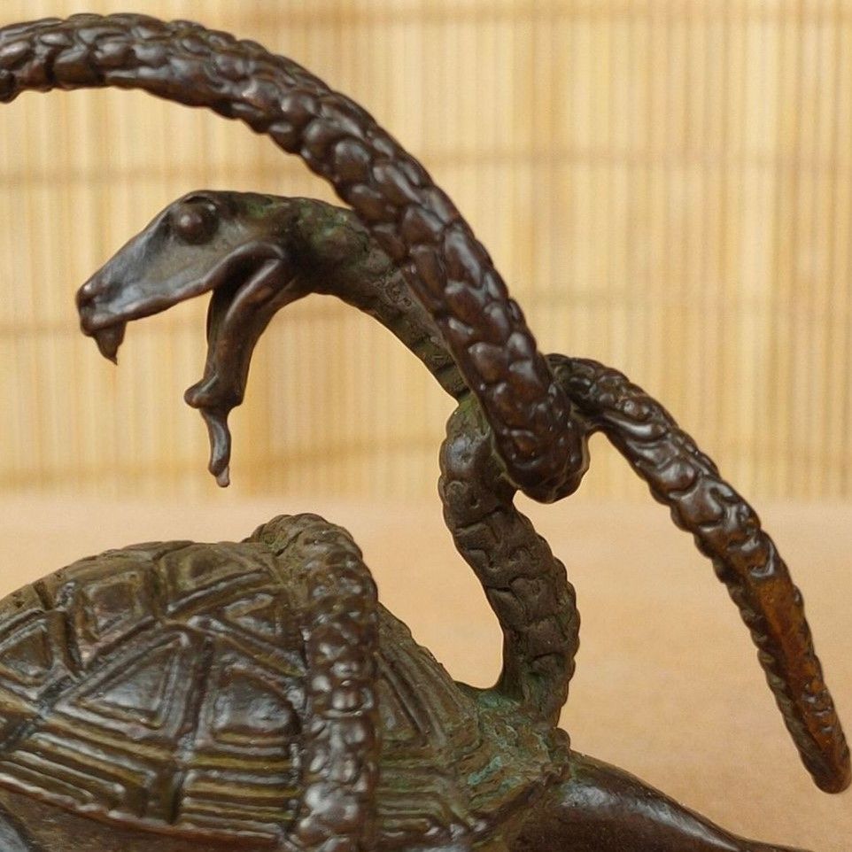 龍亀 龍 ドラゴン 亀 蛇 ヘビ 置物 オブジェ 運気アップ 風水