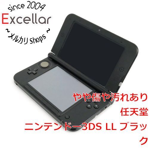 [bn:11] ニンテンドー3DS LL ブラック　SPR-S-KKAA　本体のみ・本体・液晶画面いたみ