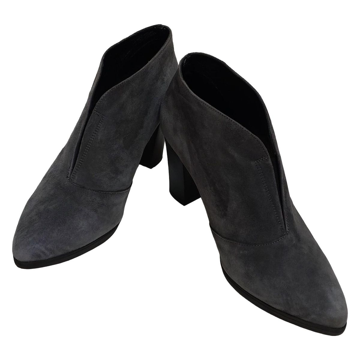 CarmenSalas カルメンサラス ブーティ 37 レディース - グレー