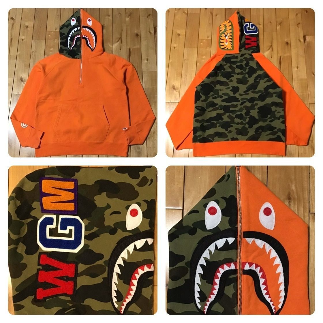 A BATHING APE® エイプ マイロ シャークパーカー L - メルカリ
