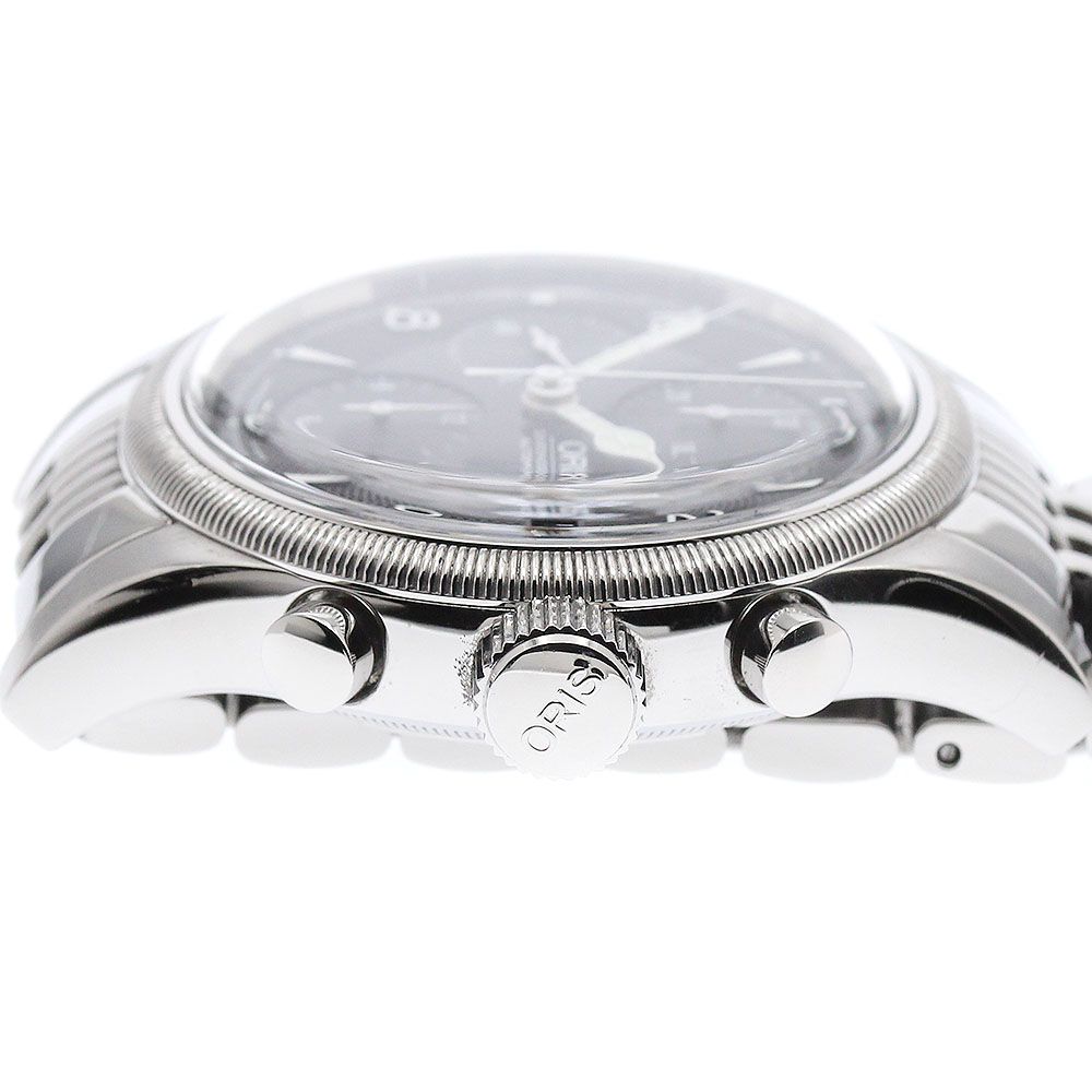 オリス ORIS 7567 ビッククラウン クロノグラフ 自動巻き ビッグクラウン タイマー クロノグラフ[675 7648 4234F] Big