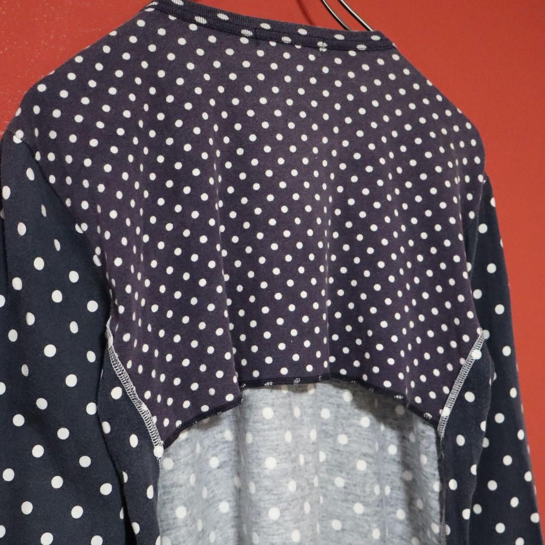 COMME des GARCONS 11AW 背面くり抜き ドット切替 ロンT COMME des GARCONS - COMME des GARCONS 11AW 背面くり抜き ドット切替
