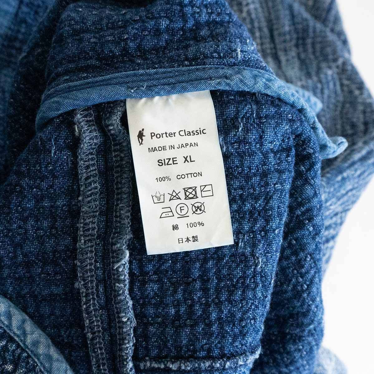 最高級】PORTER CLASSIC 【SASHIKO CHINESE JACKET】XL パッチ