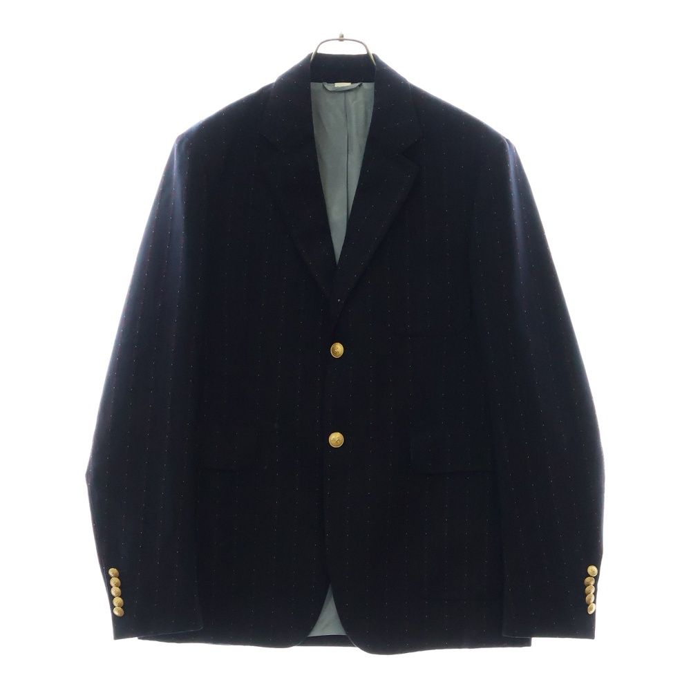 GUCCI (グッチ) GG柄ストライプ 金ボタン シングル テーラード