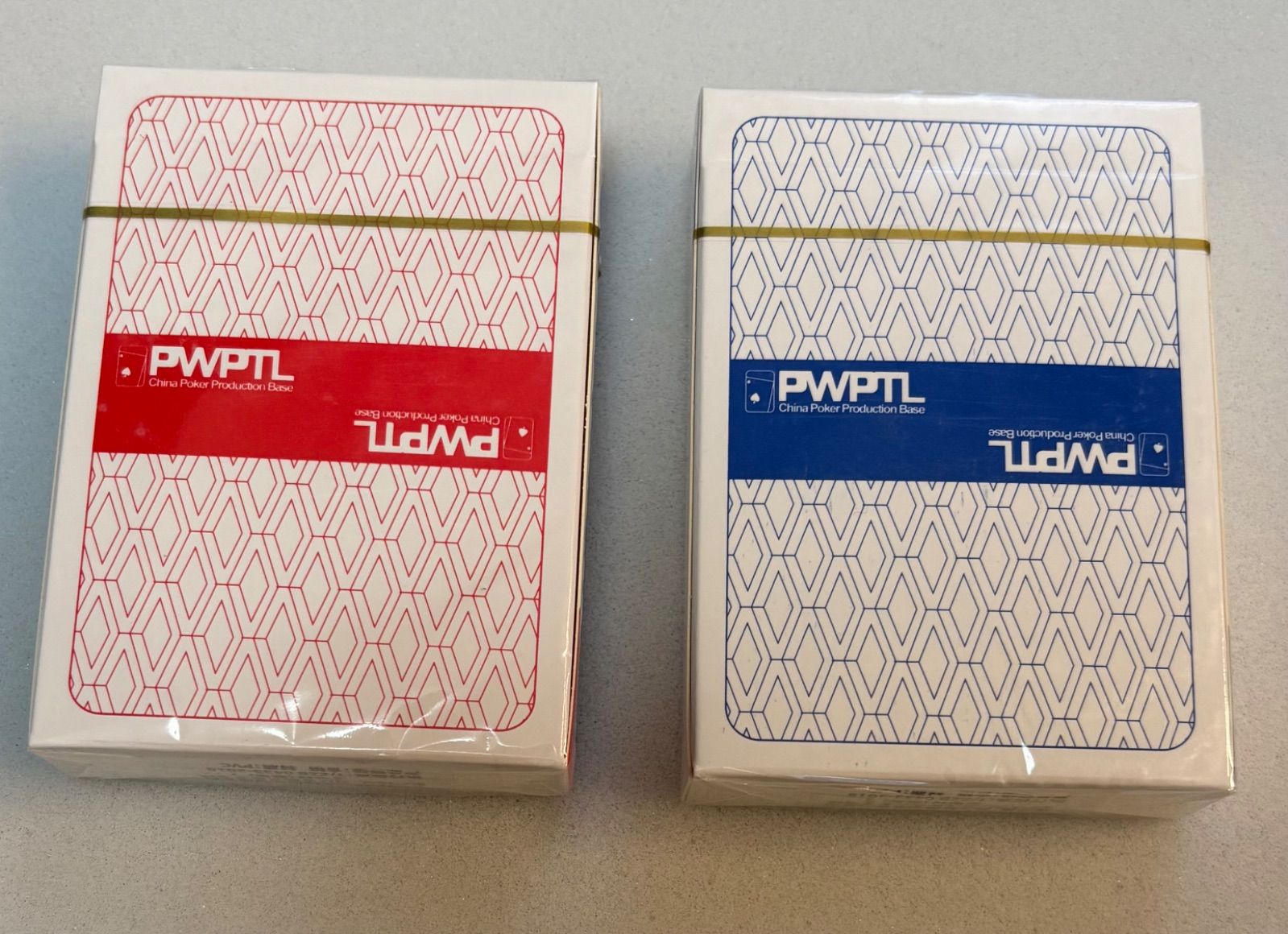 WPTポーカー用 トランプ2デッキ 赤・青 各1デッキ カットカード