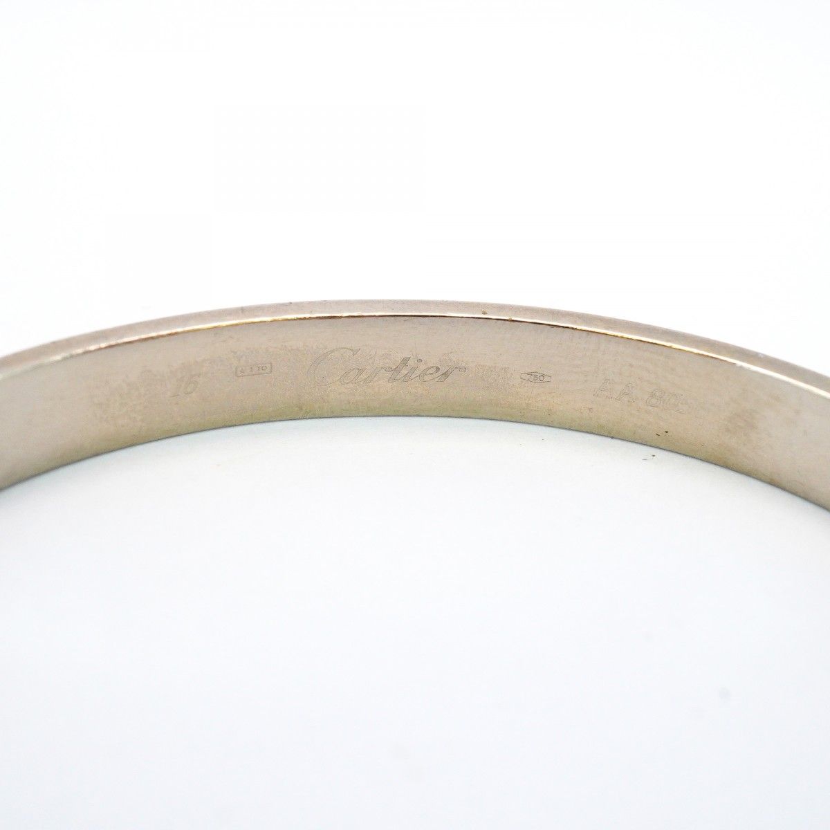5jeb0623】カルティエ バングル ラブブレス K18WG ホワイトゴールド  